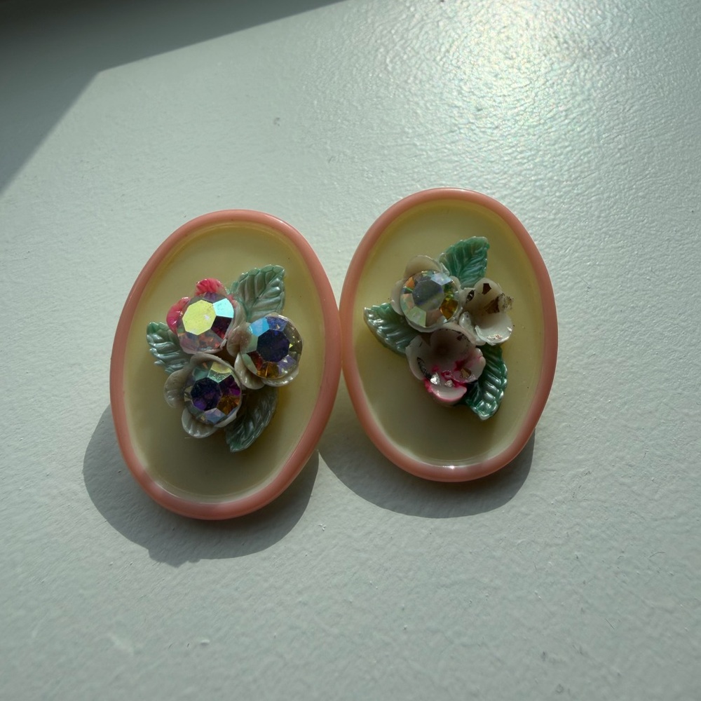 Floral Vintage Earrings Set